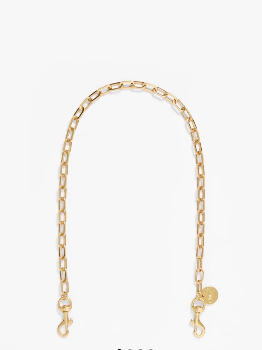 Clare V Oval Chain Shoulder Strap NWT $105
Vintage Gold Oval Link